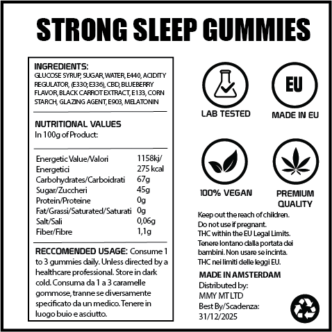CBD & Melatonin Sleep Gummies: Natural Sleep Pills MamaMary