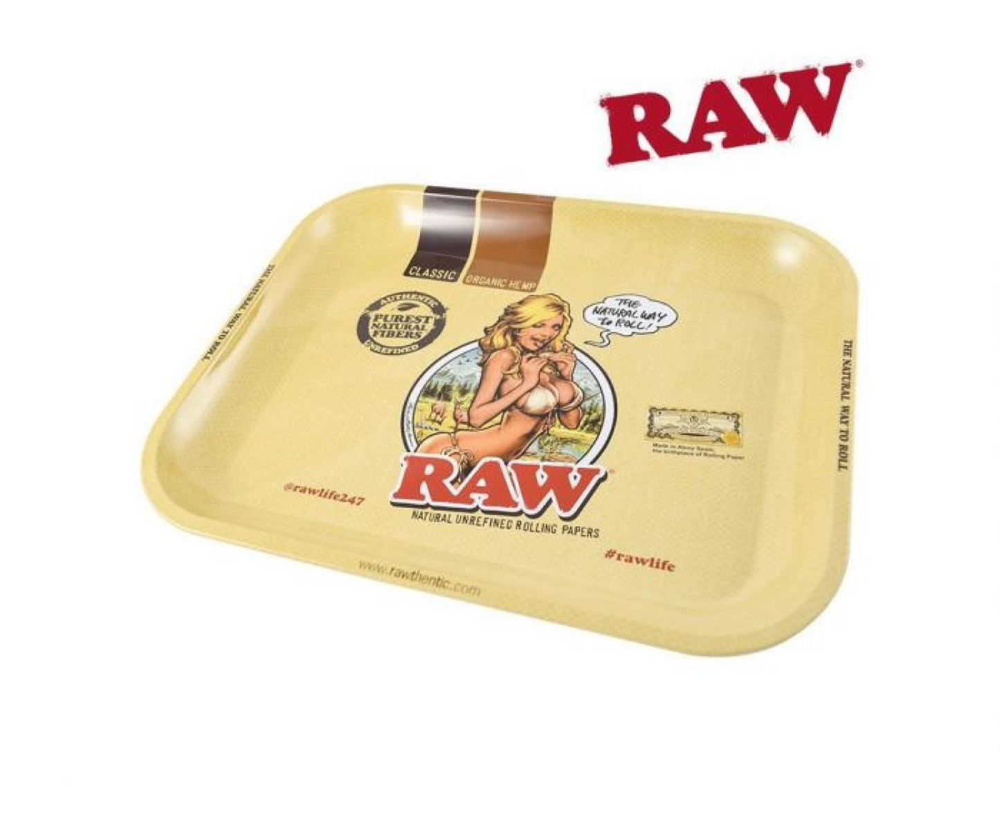 Raw Mistiera Portatile 18x12 - Vassoio di Rollaggio - Rolling Tray